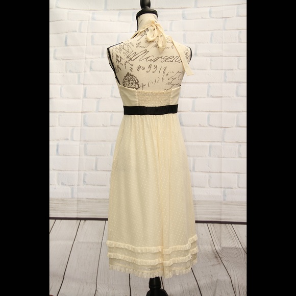 Laundry by Shelli Segal Cream Polka Dot Dress 6 - Picture 2 of 8